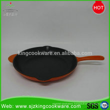 OEM manufacture sizzle plate Frying Pans cast iron skillet
